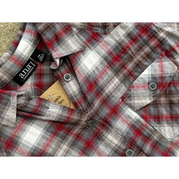 Bleach Dyed Plaid Shirt, Ana Small Shirt, Custom OOAK Bleached Plaid Shirt - Picture 3 of 4